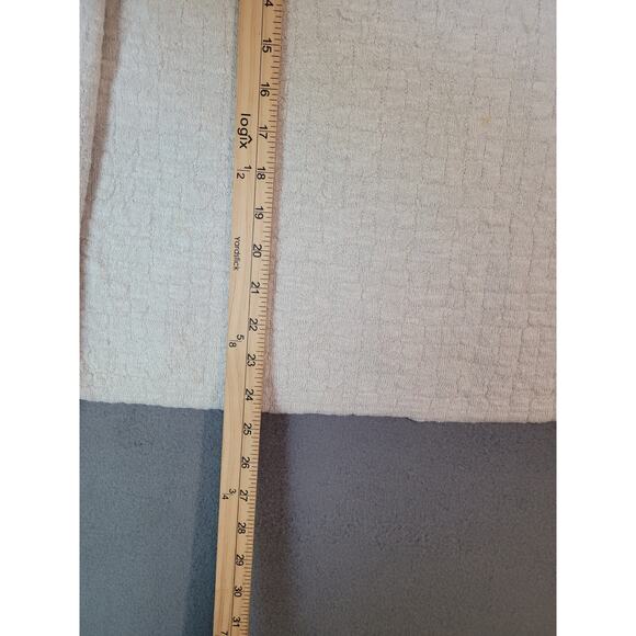 Eileen Fisher Beige Textured Sweater – Organic Linen/Cotton Blend – Wide Neck –M - Picture 6 of 8